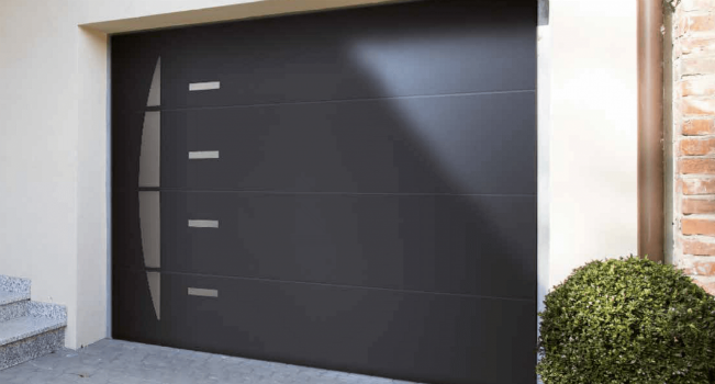 Pose portes de garage sectionnelles